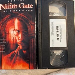 The Ninth Gate VHS Tape & Slipcover - Red and Black